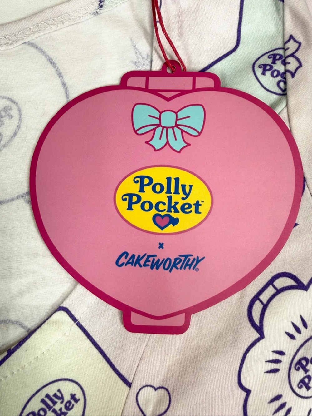 NWT POLLY POCKET X CAKEWORTHY Women’s M Dress Y2K Coquette Kawaii Mini Dress NEW - Picture 4 of 16